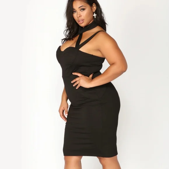 Fashion Nova Evil Queen Black Dress - Picture 3 of 5